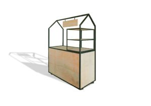 עגלת קפה LINEAR מבט מזוית